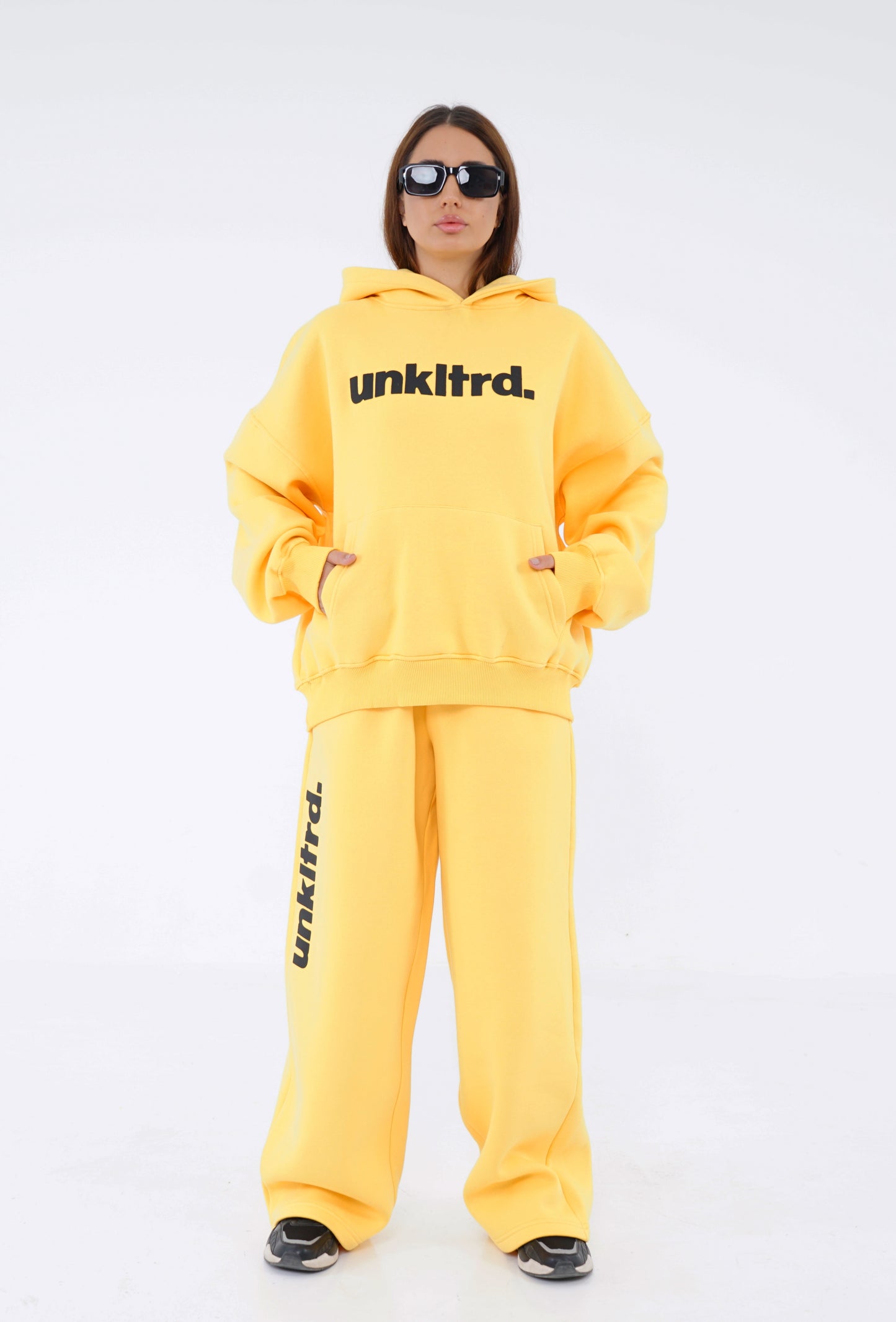 A-Yellow signature hoodie