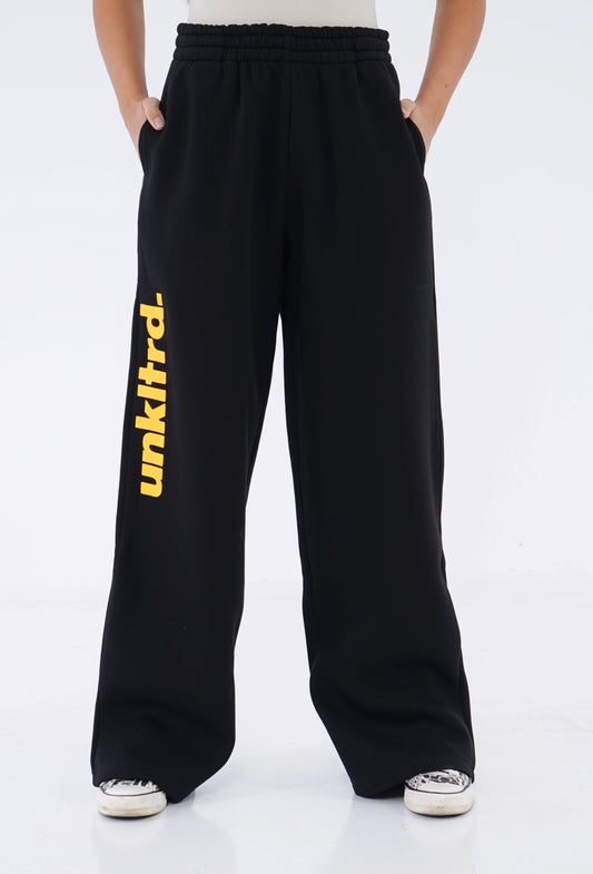 C-Black-yellow pant