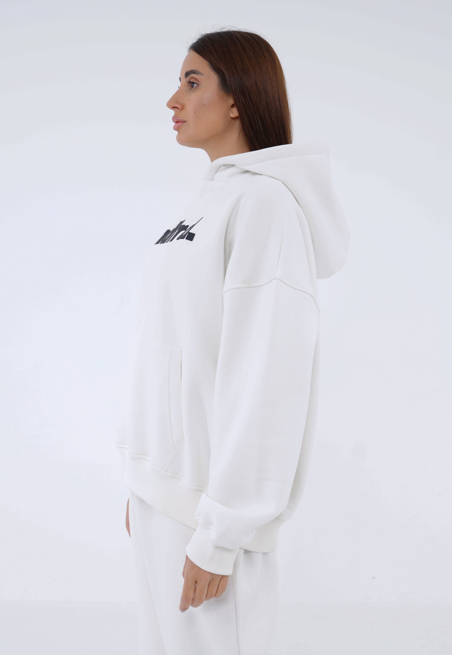 A-White black hoodie